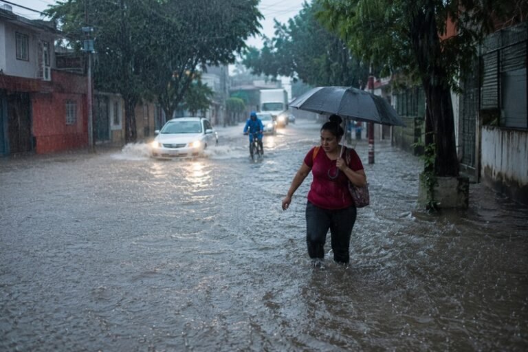 Lluvias puntuales intensas en Puebla, Veracruz, Oaxaca, Chiapas y Tabasco