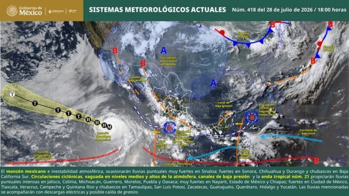 Lluvias intensas afectarán Guerrero con riesgo de inundaciones, deslaves y tormentas eléctricas. Conoce las zonas con mayor peligro y el pronóstico.