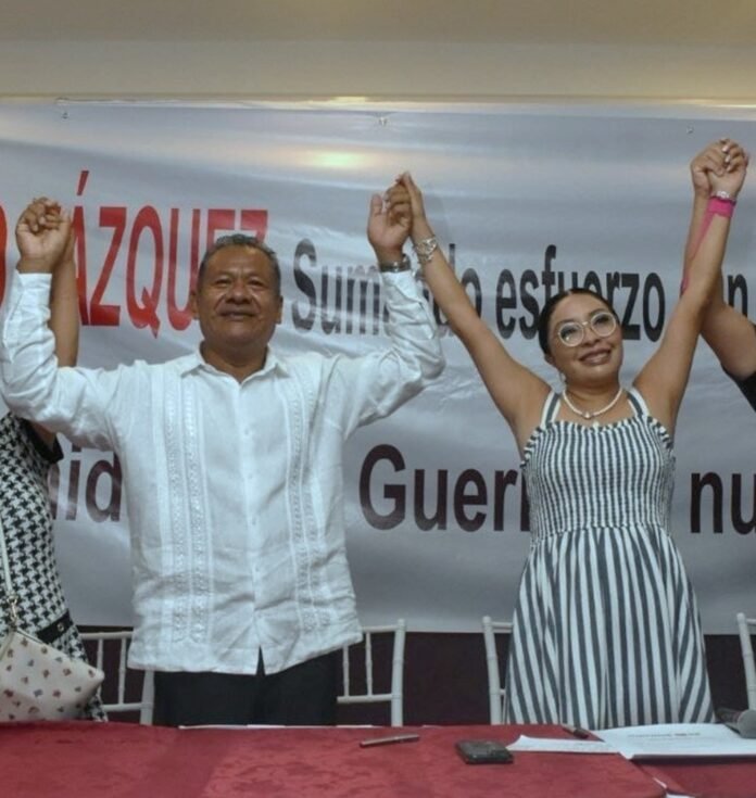 Genaro Vázquez declina y respalda a Esthela Damián rumbo al proceso interno de Morena en Guerrero; la adhesión modifica el tablero político.