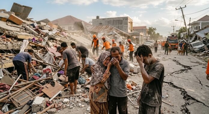 Un terremoto en Indonesia deja 70 muertos, cerca de 1,200 heridos y más de 40 mil desplazados en la isla de Flores, mientras continúan las réplicas